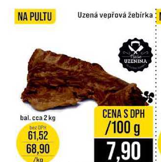 Uzená vepřová žebírka 100g
