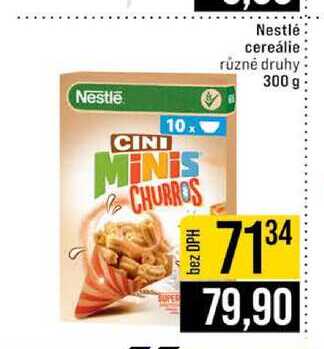 Nestlé cereálie různé druhy 300 g
