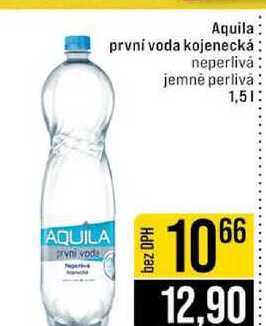 Aquila první voda kojenecká neperlivá jemné perlivá 1,5l