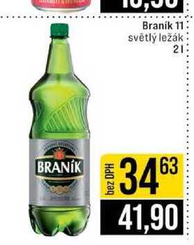 Braník 11 světlý ležák 2l