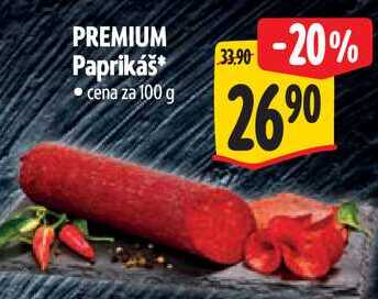 PREMIUM Paprikáš, cena za 100 g