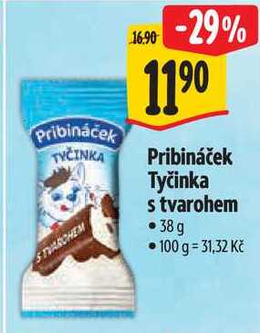 Pribináček Tyčinka s tvarohem, 38 G