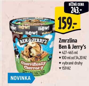 Zmrzlina Ben & Jerry's, 427-465 ml 
