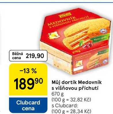 Můj dortík Medovník s višňovou příchutí, 670 g 