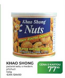 KHAO SHONG pečené kešu s medem příchutí 140 g