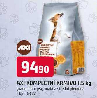 AXI KOMPLETNÍ KRMIVO 1,5 kg granule pro psy