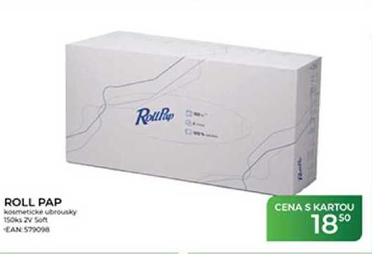 ROLL PAP kosmetické ubrousky 150ks 2V Soft