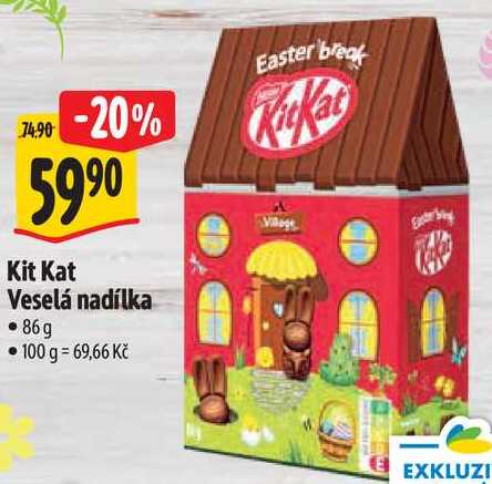 Kit Kat Veselá nadílka, 86 g