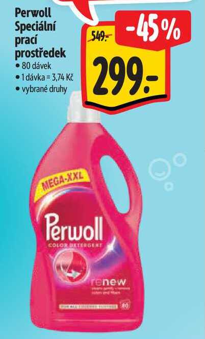 Perwoll Speciální prací prostředek, 80 dávek