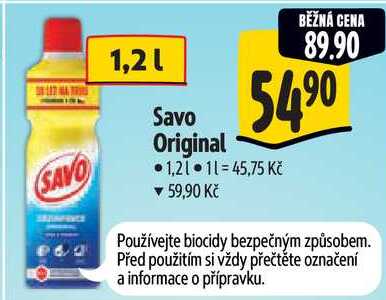 Savo Original, 1,2 l