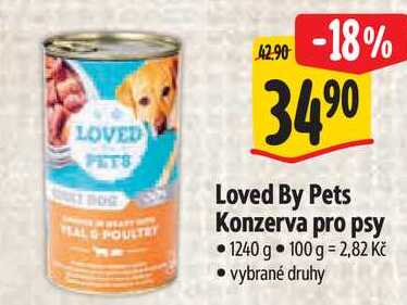 Loved By Pets Konzerva pro psy, 1240 g