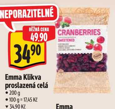 Emma Klikva proslazená celá, 200 g