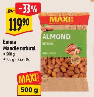 Emma Mandle natural, 500 g