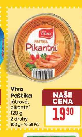 Viva Paštika játrová 120 g 