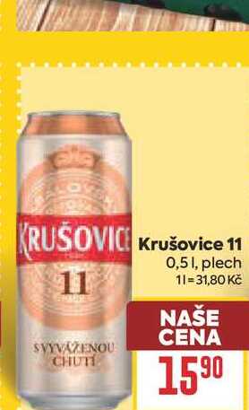 Krušovice 11 0,51, plech