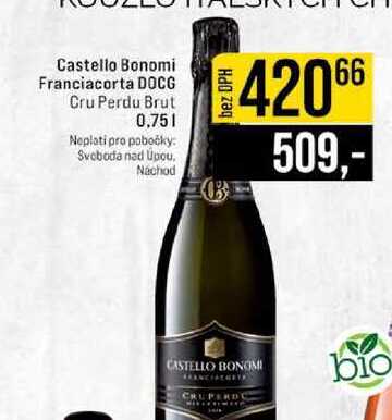 Castello Bonomi Franciacorta DOCG Cru Perdu Brut 0,75l