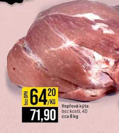 Vepřová kyta bez kosti, 4D cca 8 kg 1kg