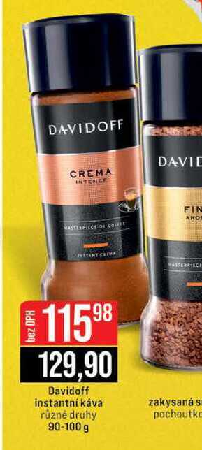 Davidoff instantní káva různé druhy 90-100 g
