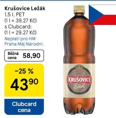 Krušovice Ležák, 1.5 l
