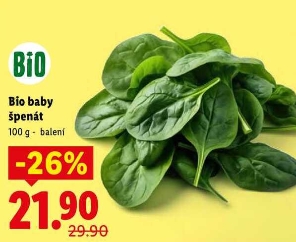 Bio baby špenát, 100 g
