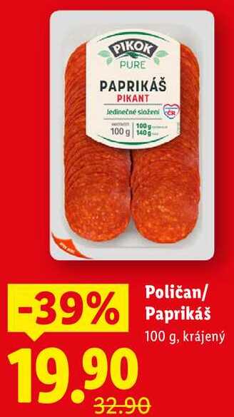 Poličan/Paprikáš, 100 g