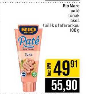 Rio Mare paté tuňák losos tuňák s feferonkou 100 g 