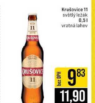Krušovice 11 světlý ležák 0,5l