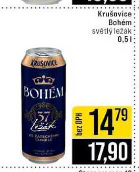 Krušovice Bohém světlý ležák 0,5l