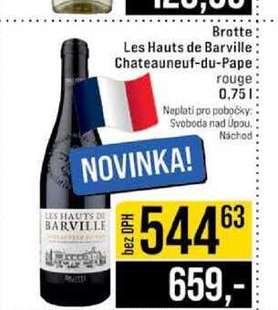 Brotte Les Hauts de Barville Chateauneuf-du-Pape rouge 0,75l