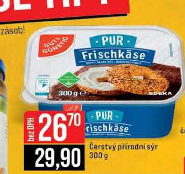 Čerstvý přírodní sýr 300 g