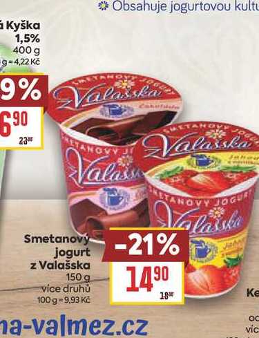 Smetanový jogurt z Valašska 150 g 