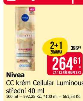Nivea krém Cellular Luminous střední 40 ml
