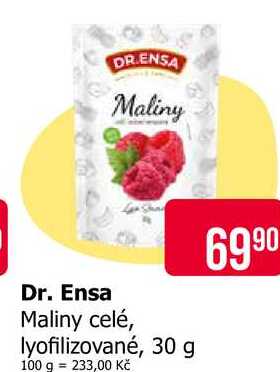 Dr. Ensa Maliny celé, lyofilizované, 30 g