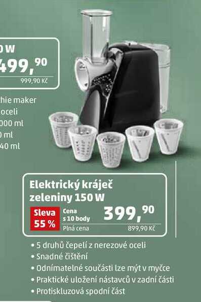 Elektrický kráječ zeleniny 150 W