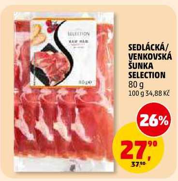 VENKOVSKÁ ŠUNKA SELECTION, 80 g