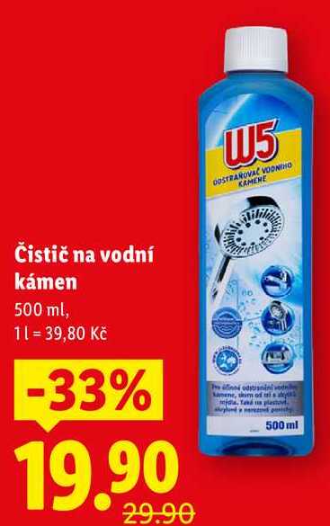 Čistič na vodní kámen, 500 ml