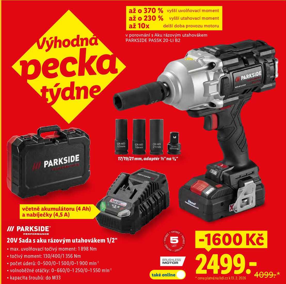 20V Sada s aku rázovým utahovákem 1/2"