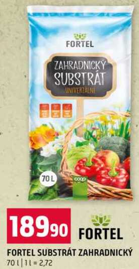 FORTEL SUBSTRÁT ZAHRADNICKÝ 70 l
