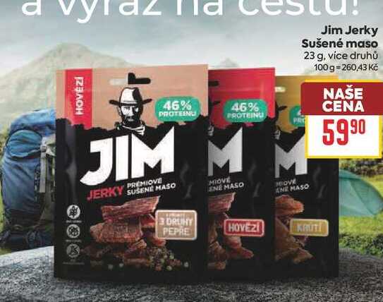 Jim Jerky Sušené maso 23 g