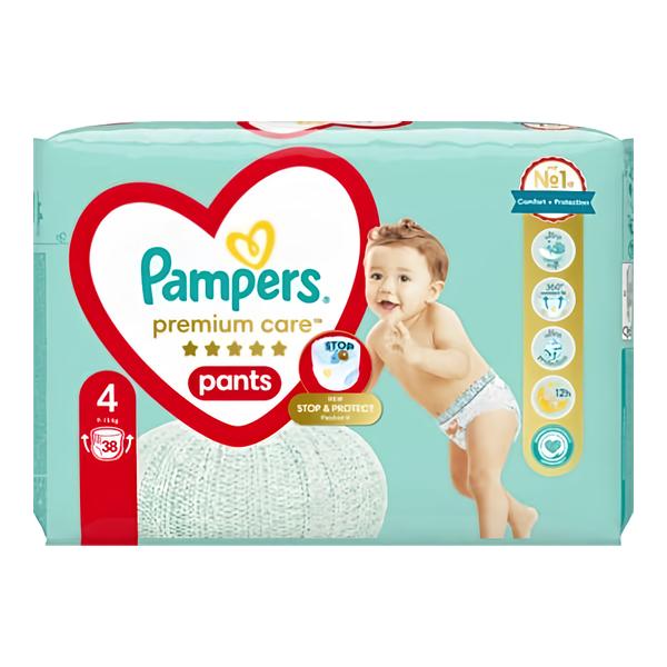 Pampers Pants Premium Care Plenkové kalhotky vel. 4 (9-15kg)