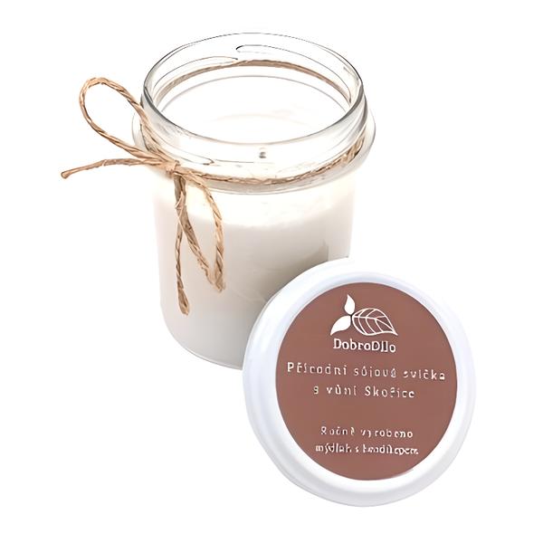 DobroDílo Přírodní sójová svíčka Skořice