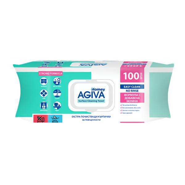 AGIVA Homey Čisticí vlhčené ubrousky pro domácnost a kancelář
