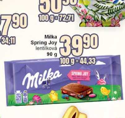 Milka Spring Joy lentilková 90 g 