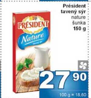 Président tavený sýr nature šunka 150 g 
