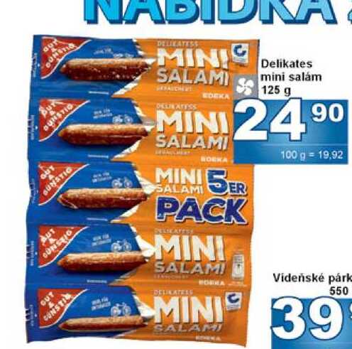 Delikates mini salám 125 g 