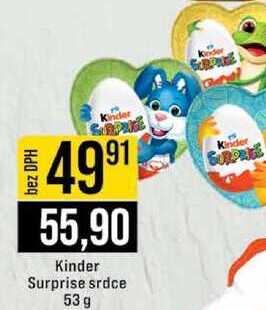 Kinder Surprise srdce 53 g 