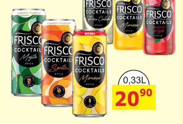 Frisco míchaný nápoj 330ml, plechovka