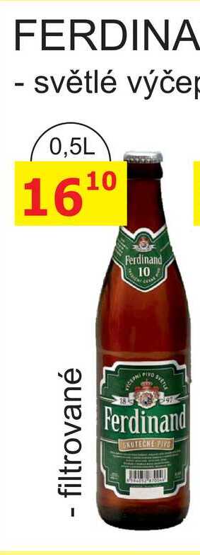 Ferdinand Výčepní světlé pivo 0,5l