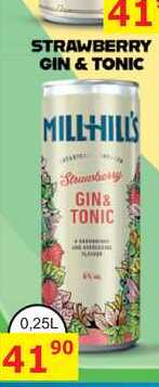 MILL HILL'S STRAWBERRY GIN&TONIC 0,25L míchaný nápoj