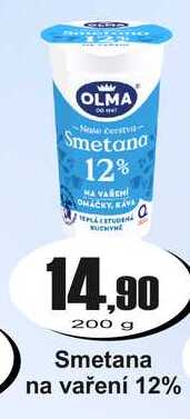 Olma Smetana na vaření 12% 200 g